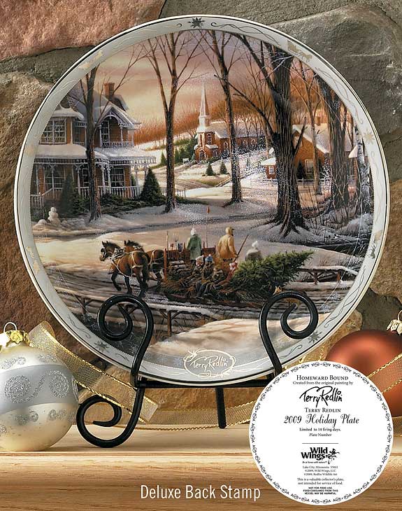 (image for) 2009 Homeward Bound Deluxe Christmas Collector Plate